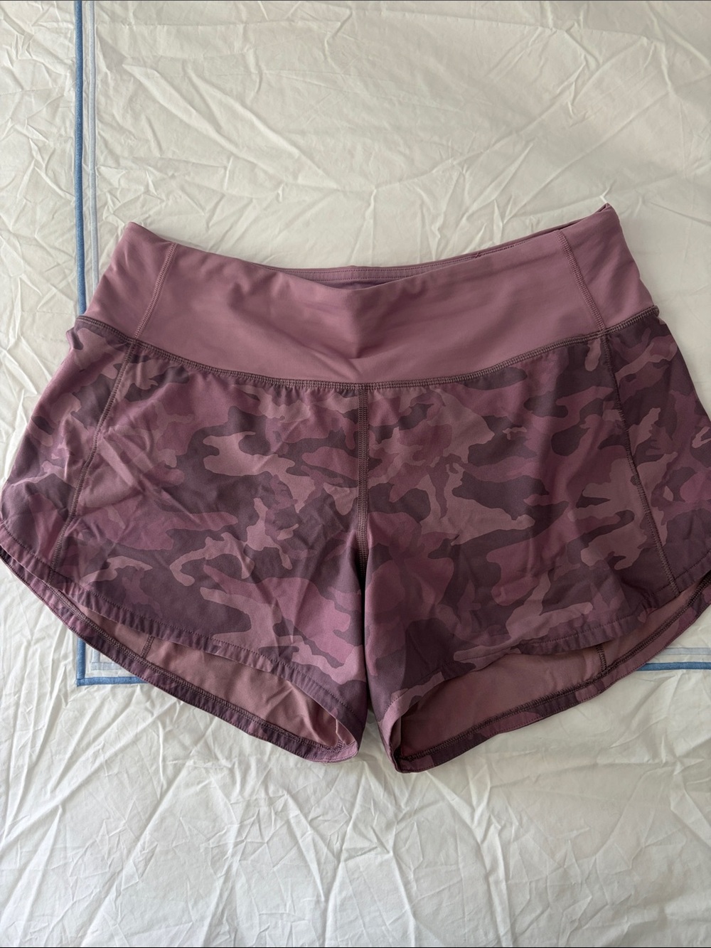 lululemon athletica Mauve Camo Run Shorts